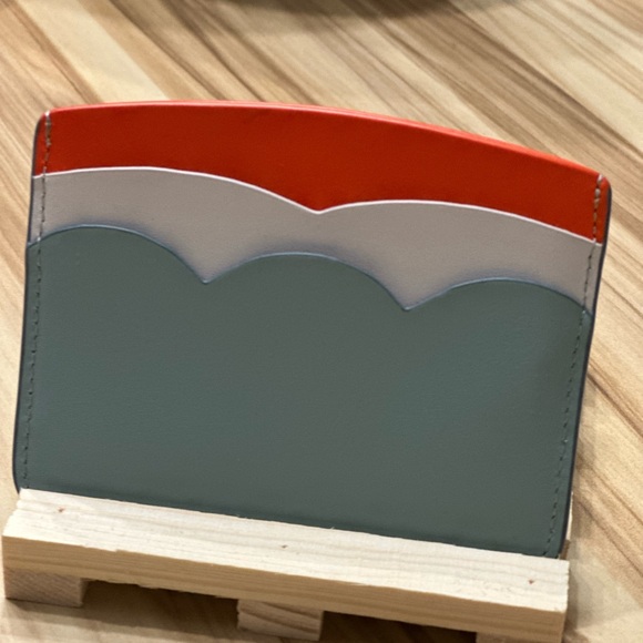 Kate Spade Red and Gray Card Holder - Picture 1 of 2